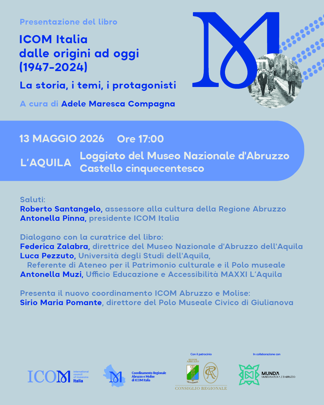 Presentazione del volume "Icom Italia dalle origini ad oggi (1947-2024): la storia, i temi, i protagonisti" a cura di Adele Maresca Compagna
